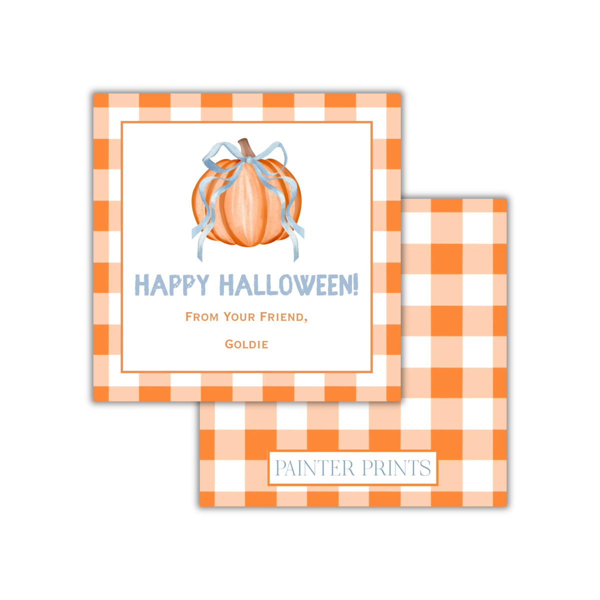 Pretty Pumpkin Halloween Tag