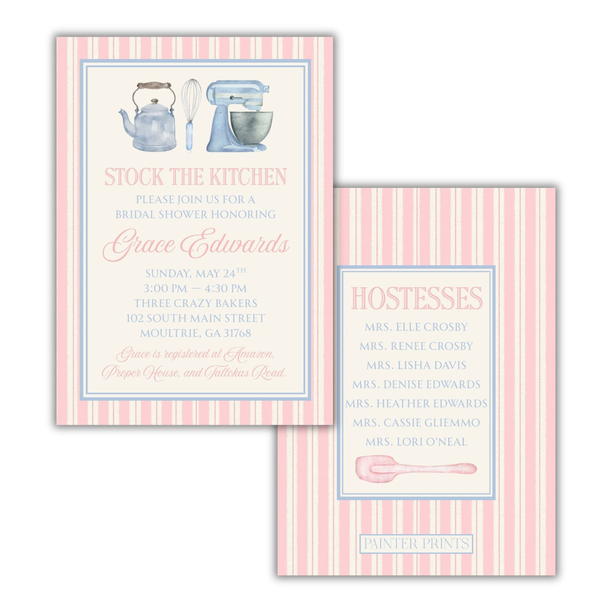 Stock the Kitchen Wedding Shower Invite