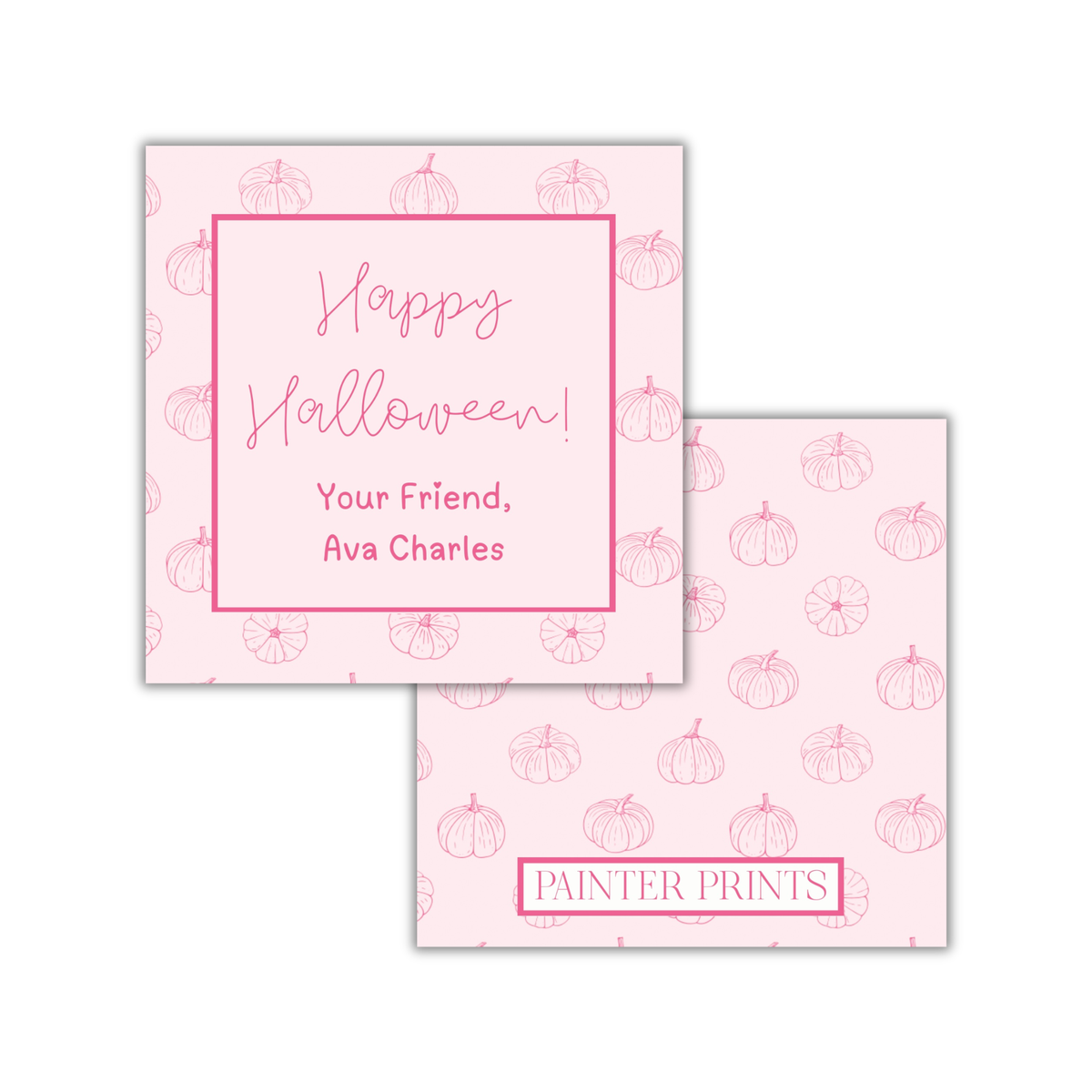 Pink Pumpkin Tag
