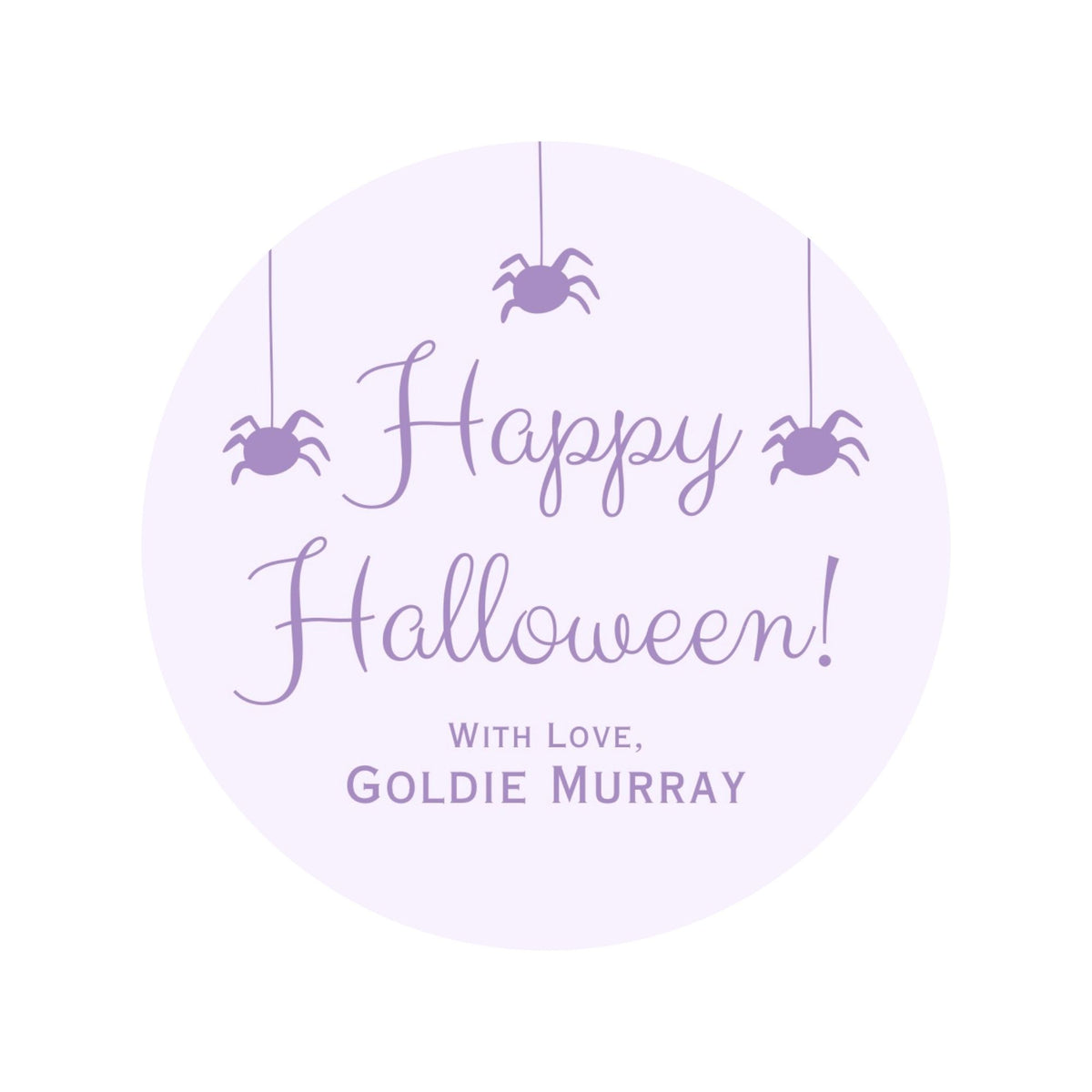 Spiders Tag - Purple
