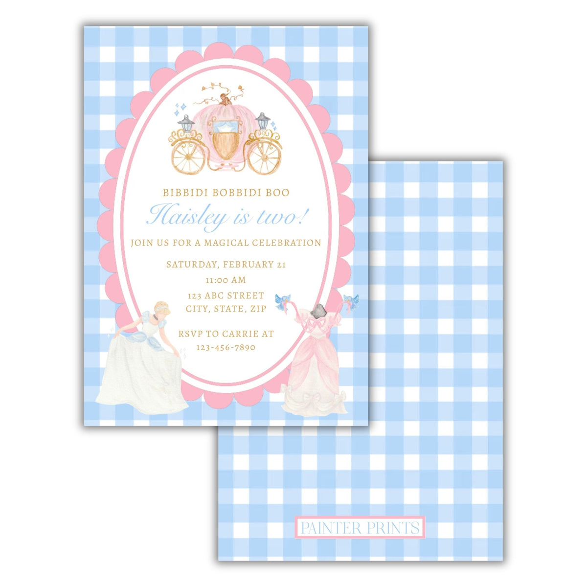 Cinderella Birthday Invite