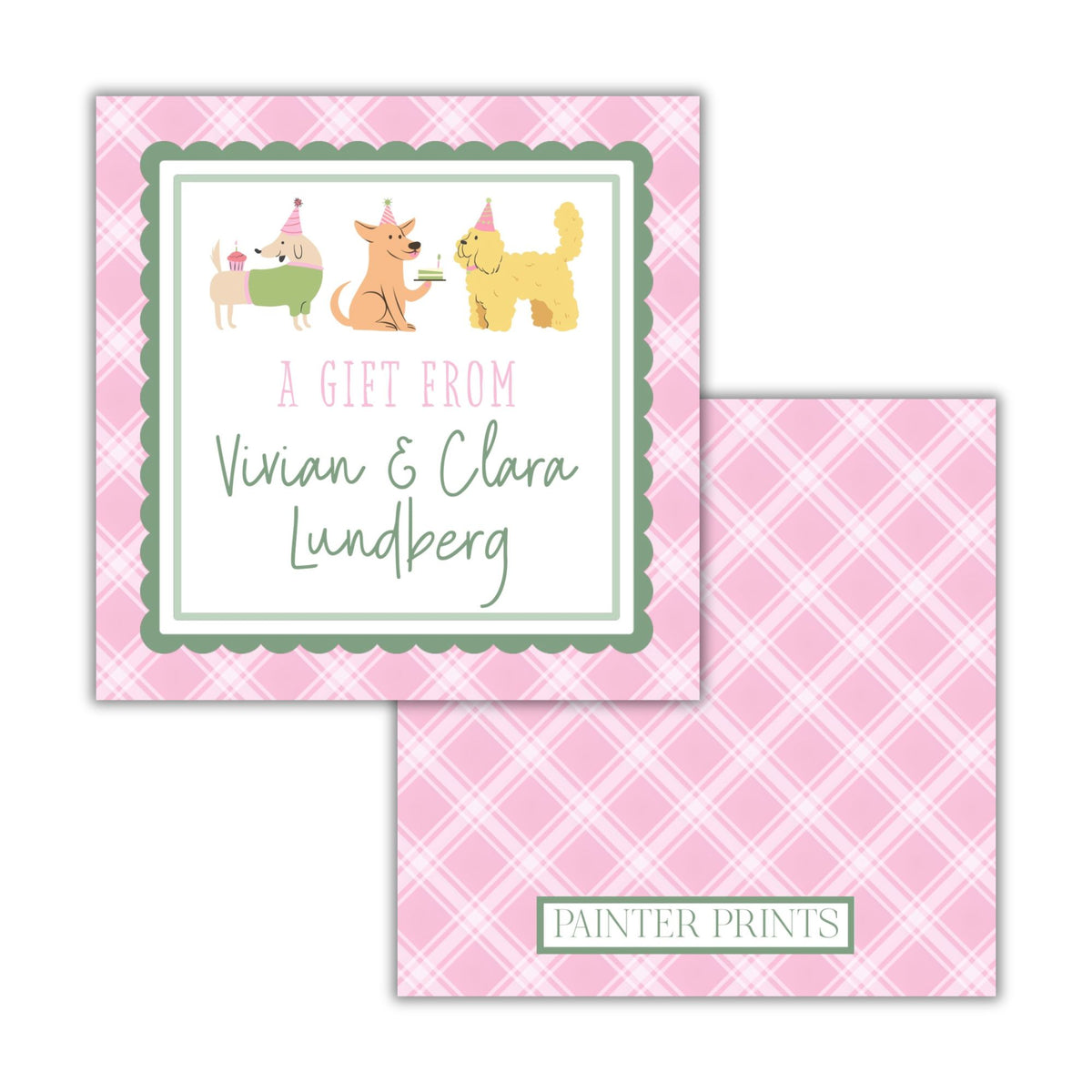 Puppy Party Gift Tag