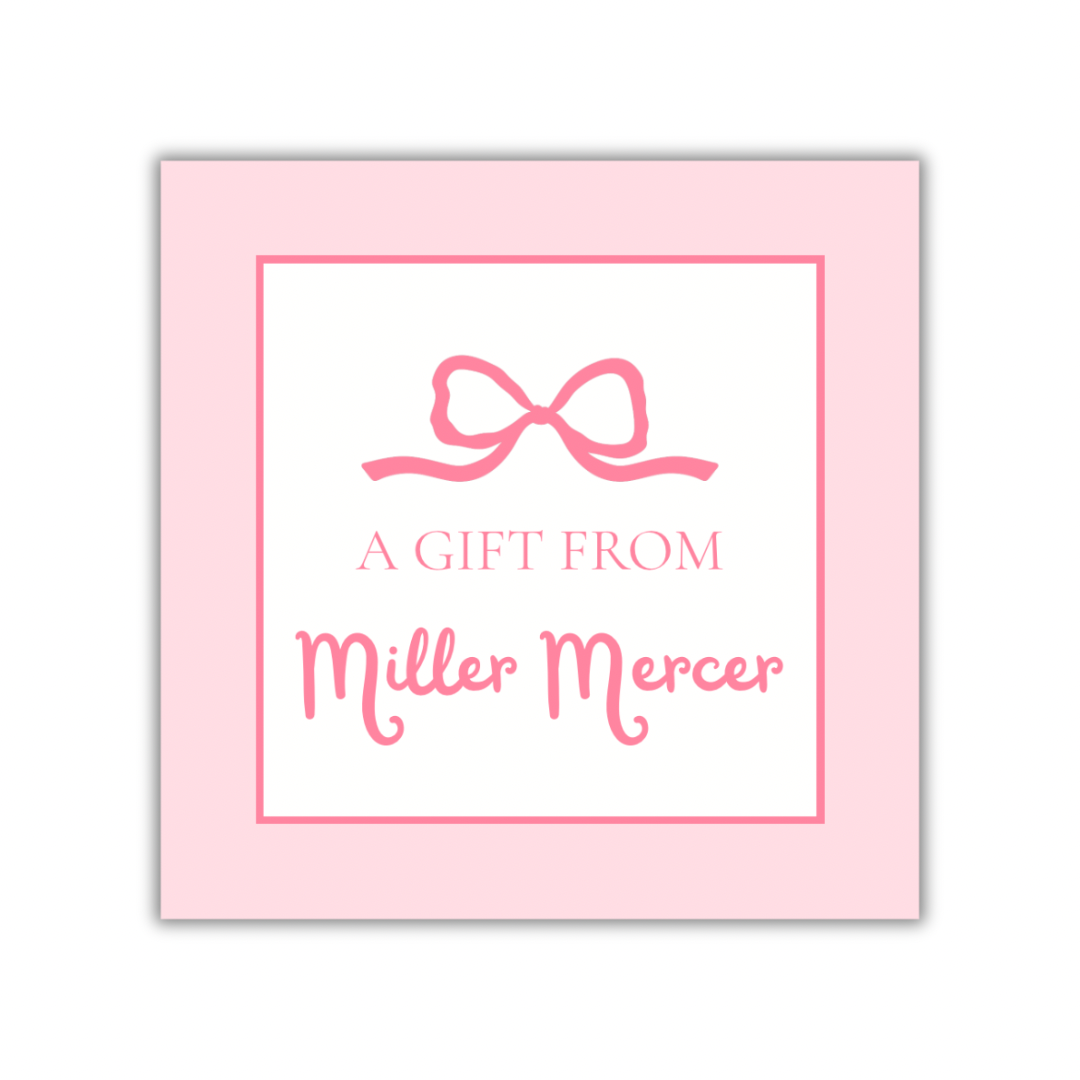 Pink Bows Gift Tags
