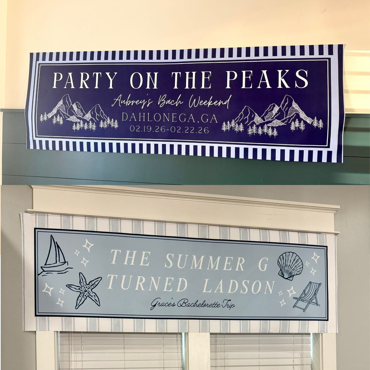 Custom Paper Banner