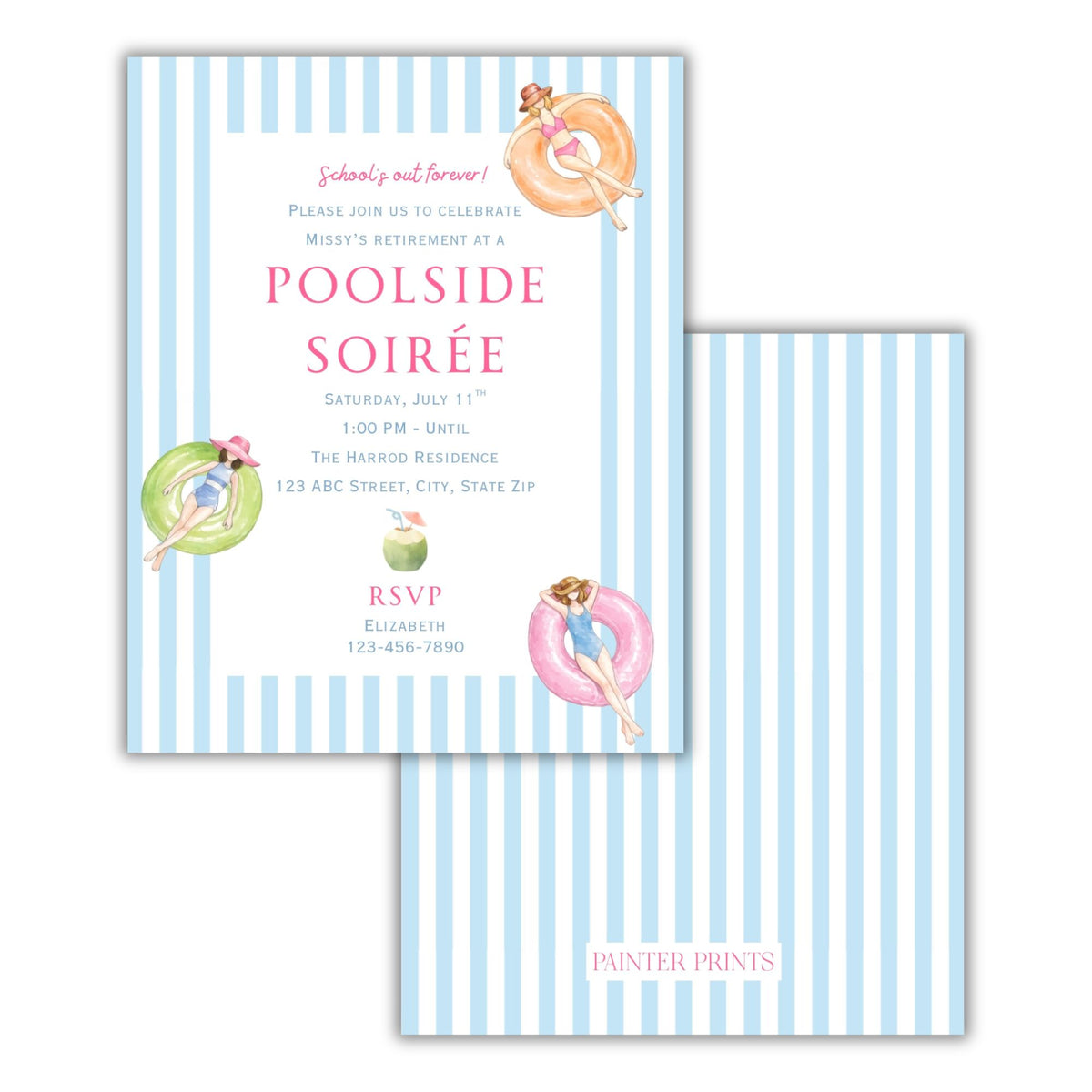 Poolside Soirée Invite