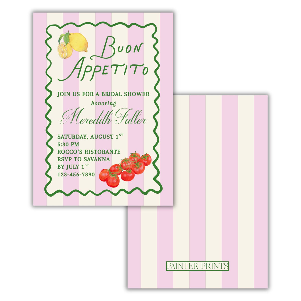 Buon Appettito Bridal Shower Invite