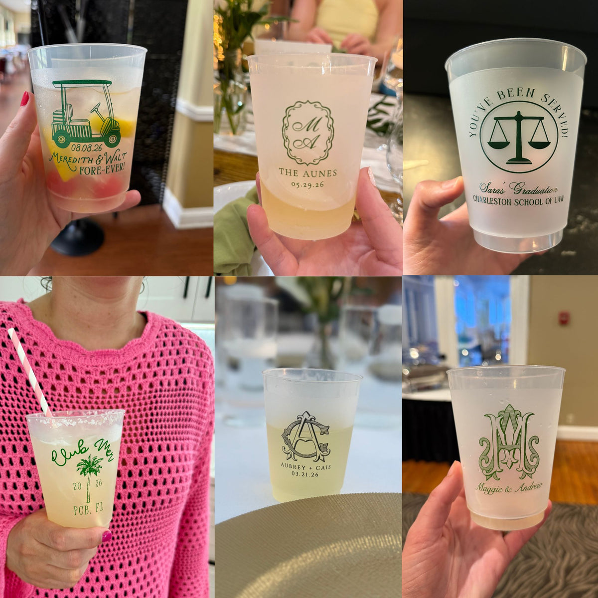 Custom Frosted Cups - 1 Imprint Color