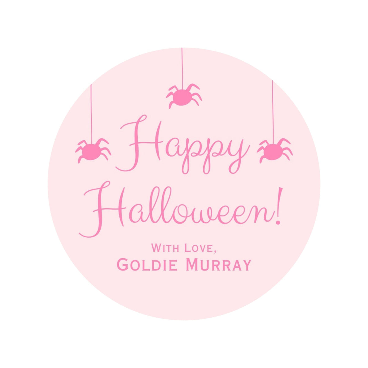 Spiders Tag - Pink