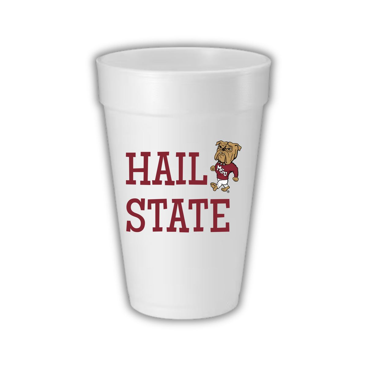 MS State Styrofoam Cups