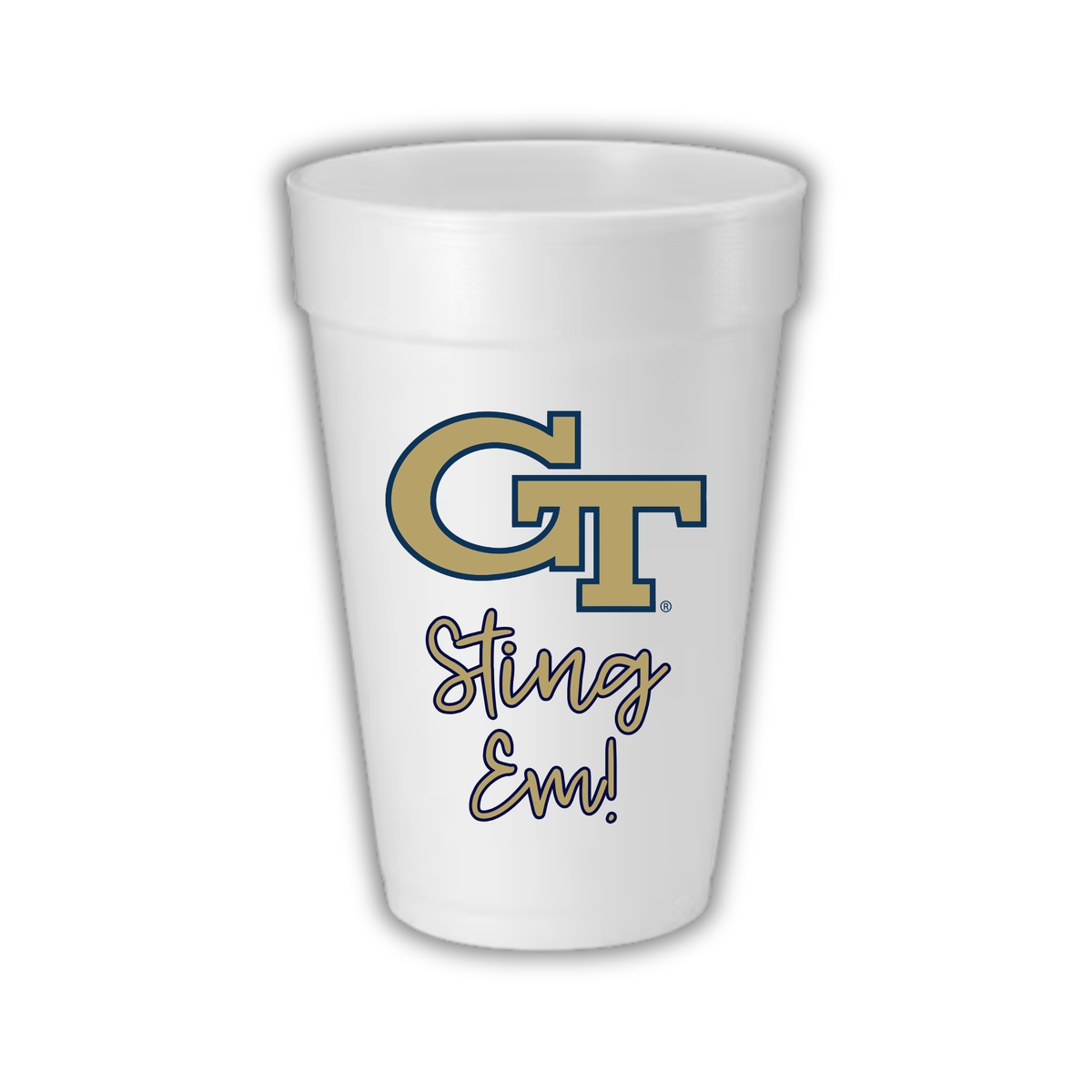GA Tech Styrofoam Cups