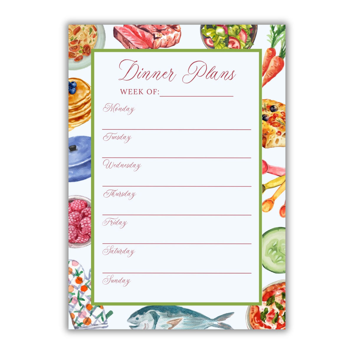 Dinner Plans Notepad