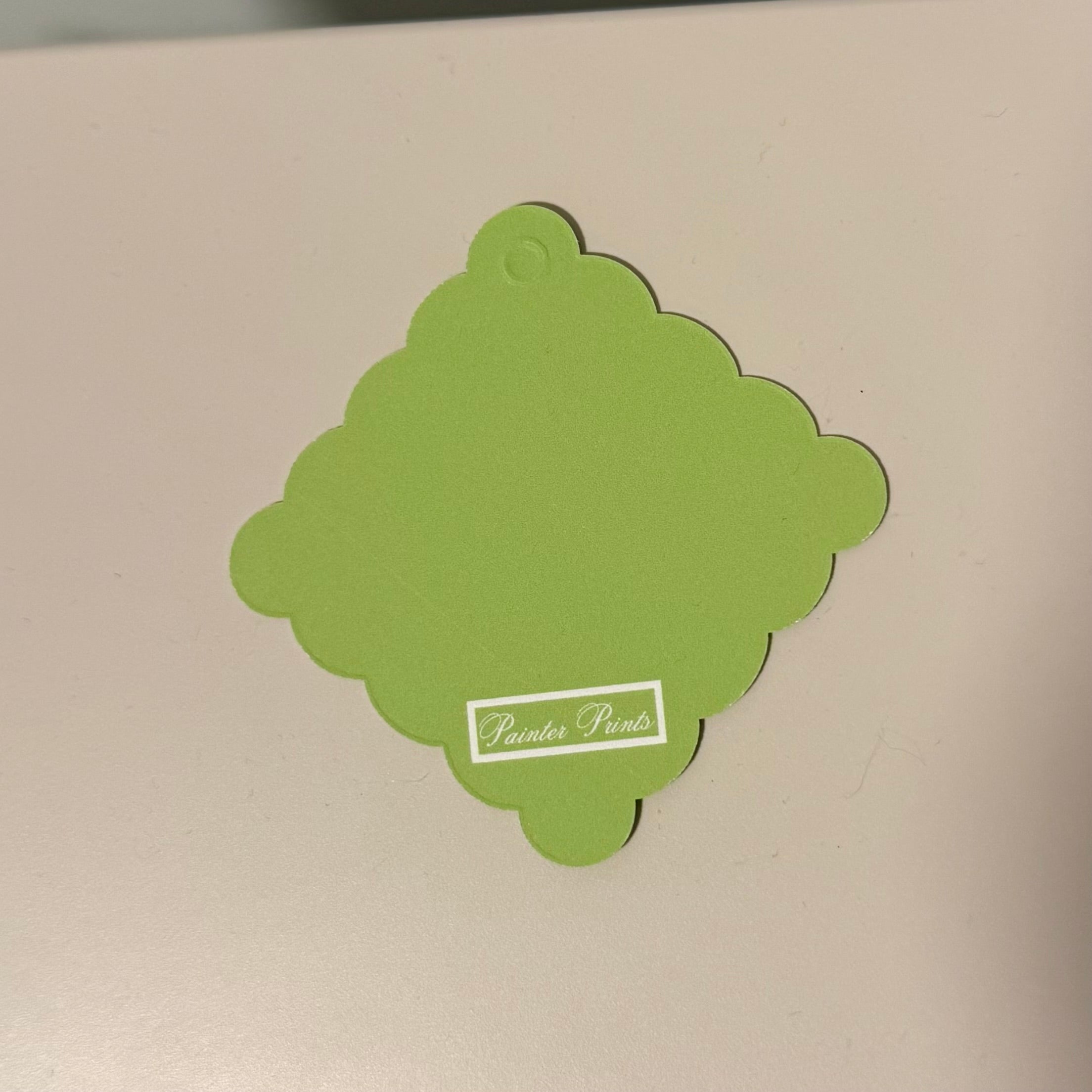 Scalloped Diamond Christmas Tag