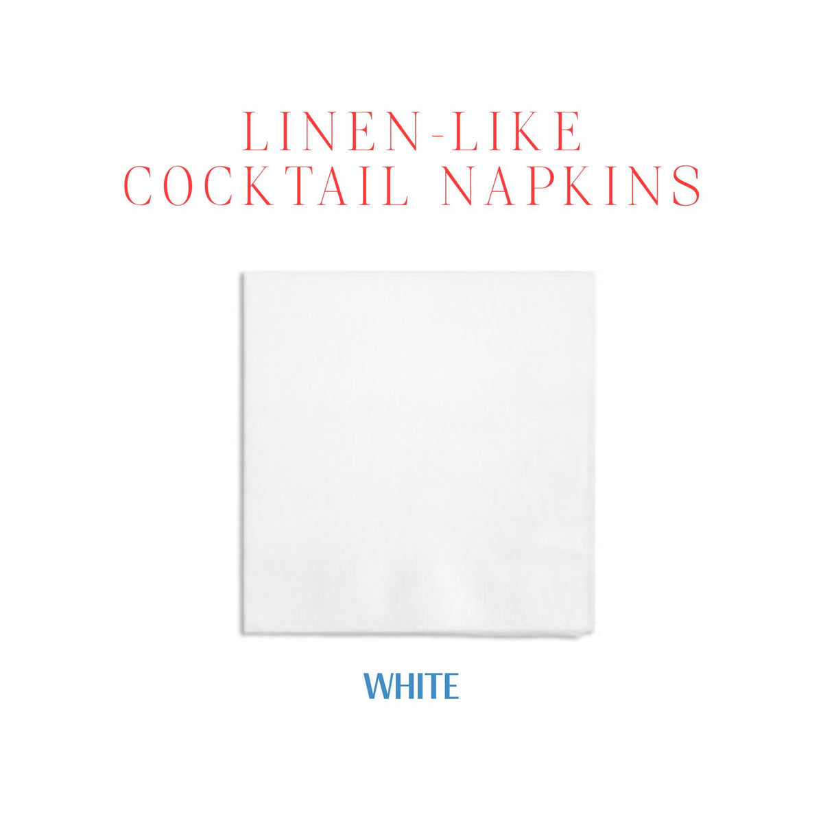 Linen-like Cocktail Napkins