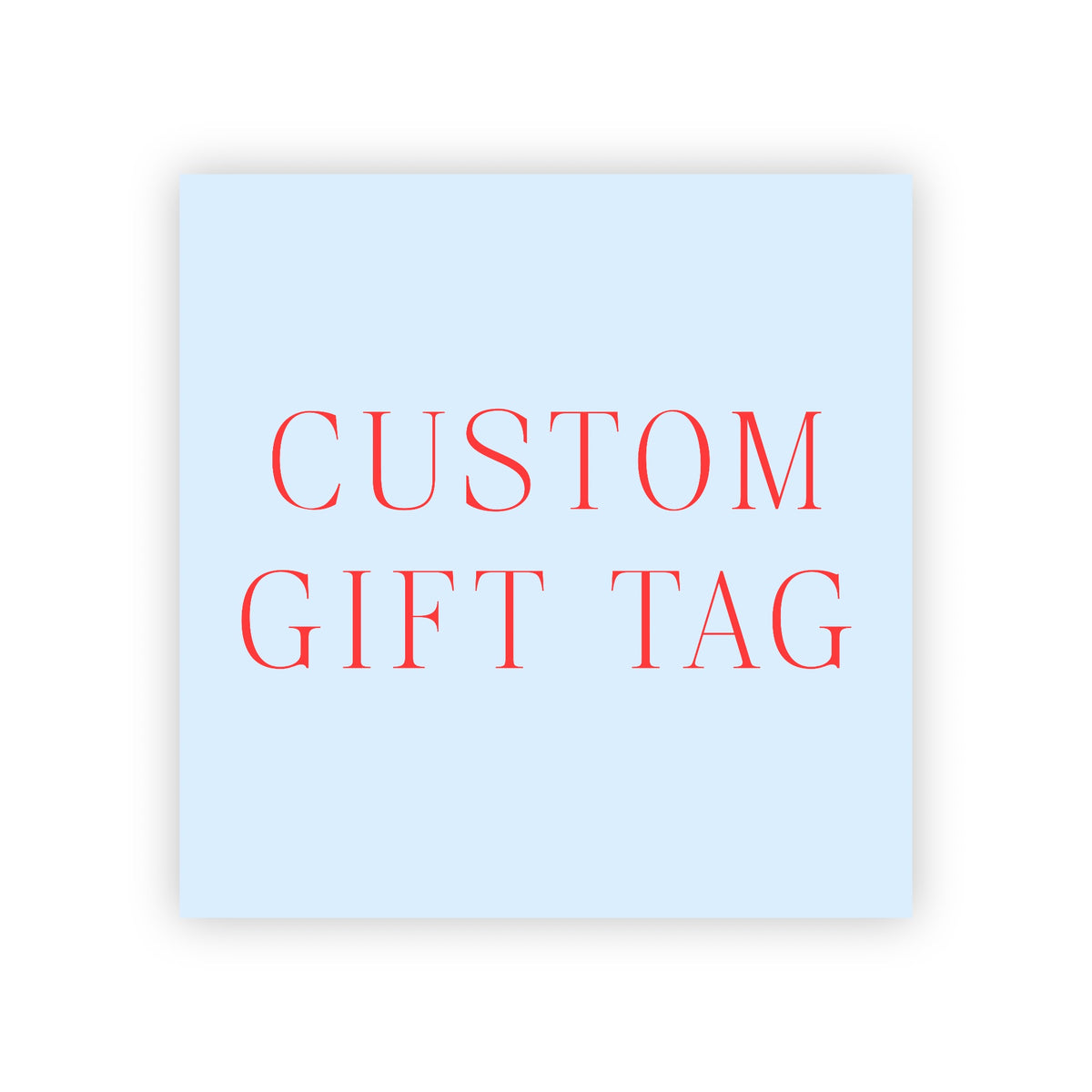 Custom Gift Tags