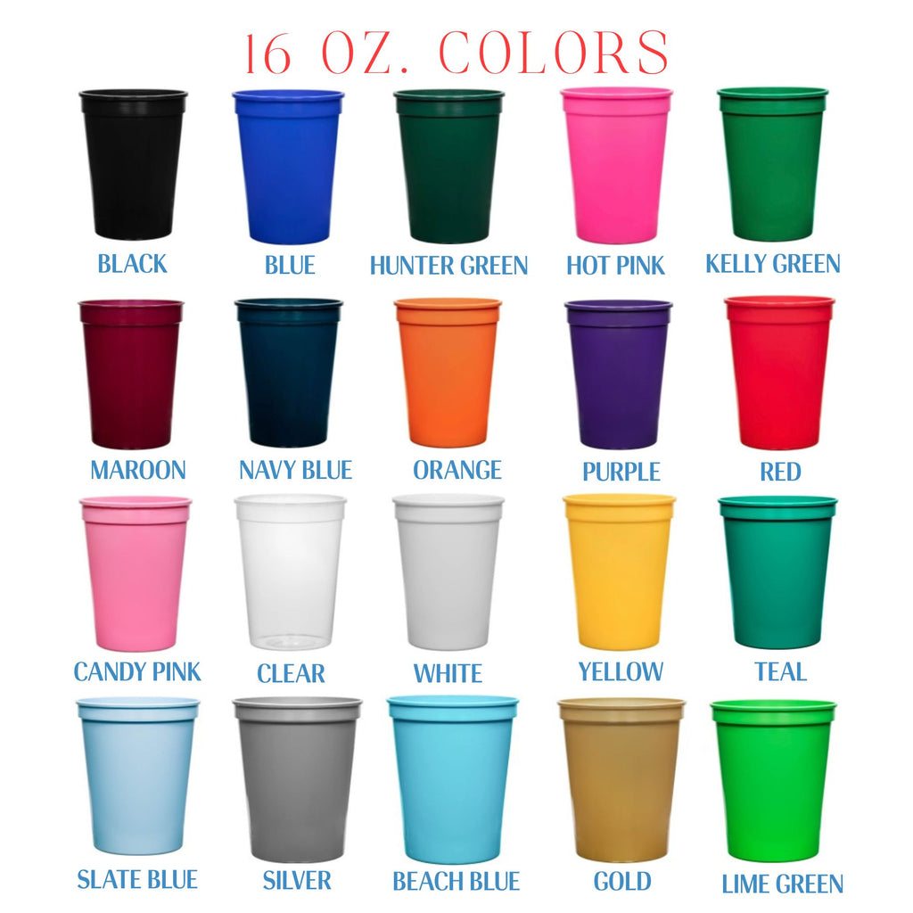 Custom Stadium Cups - 1 Imprint Color