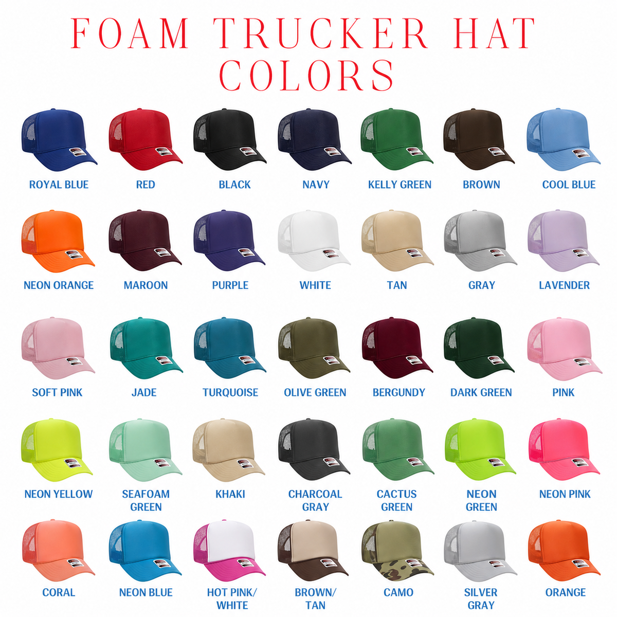 Custom Foam Trucker Hats