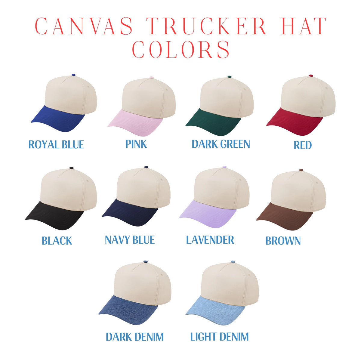 Custom Canvas Trucker Hats