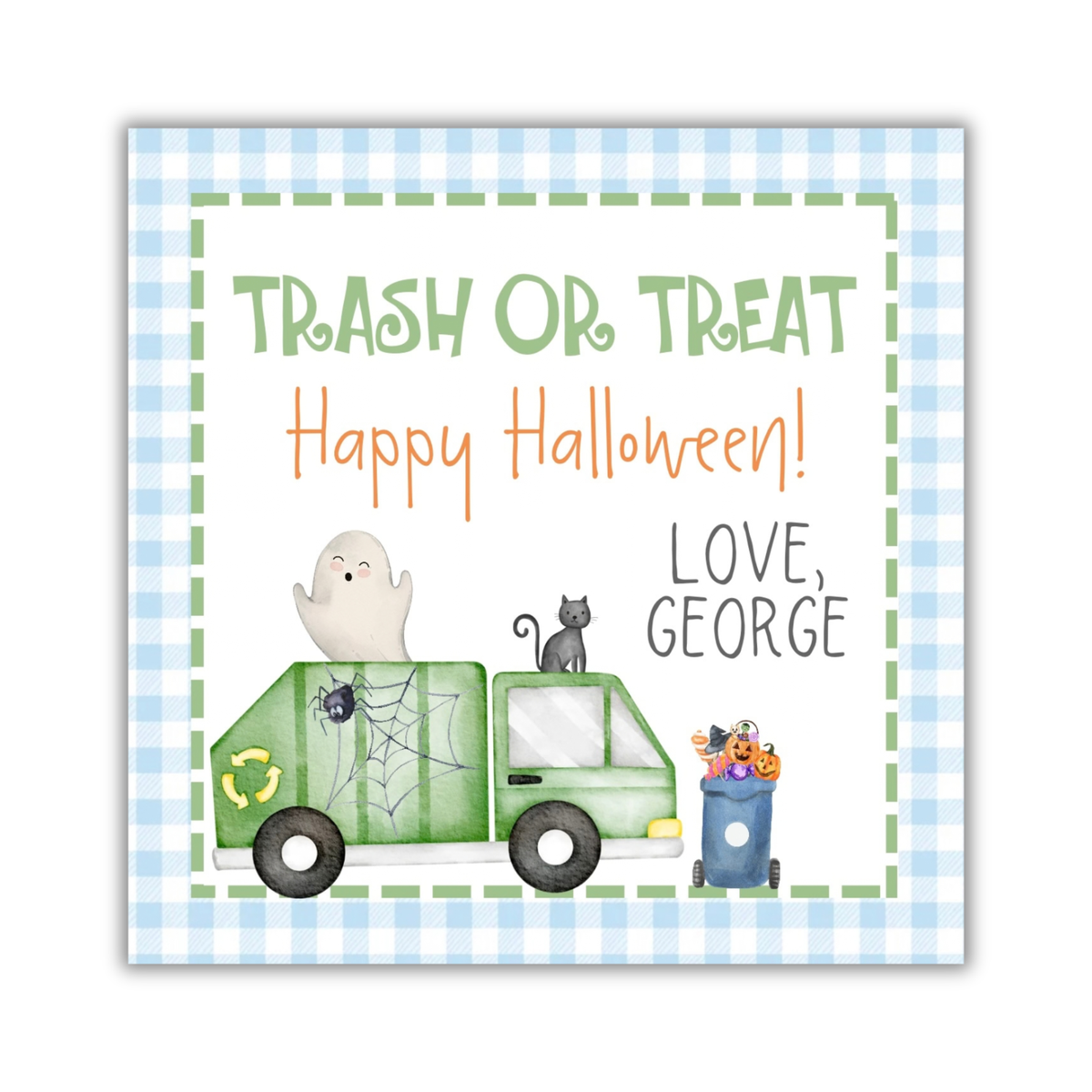 Trash or Treat Tag