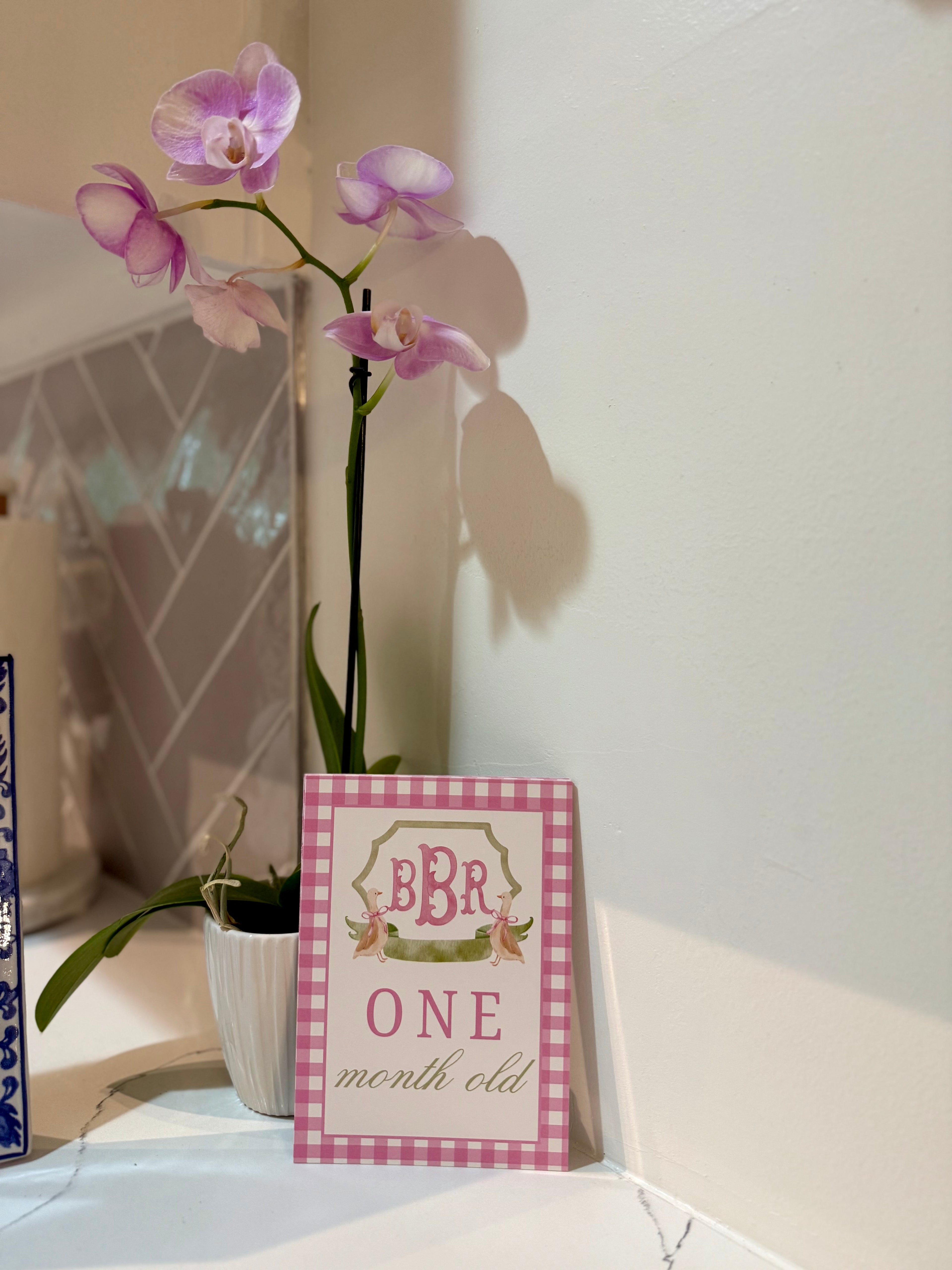 Pink Duck Milestone Cards